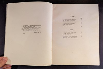 Lot 575 - Dulac (Edmund, illustrator). Gods and Mortals in Love, 1936