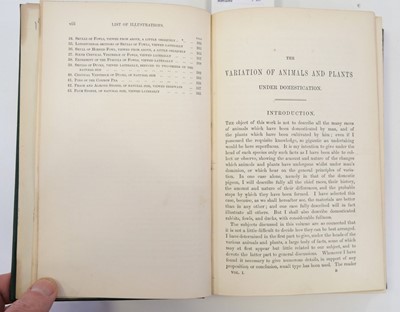Lot 43 - Darwin (Charles). The Variation of Animals and Plants, 2 volumes, 1868