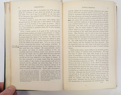 Lot 43 - Darwin (Charles). The Variation of Animals and Plants, 2 volumes, 1868