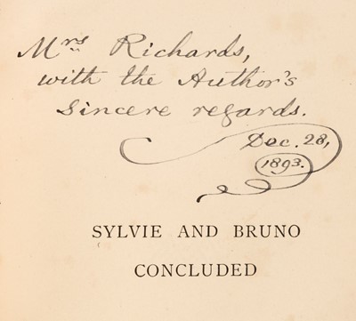 Lot 503 - Dodgson (Charles Lutwidge, "Lewis Carroll").Sylvie and Bruno Concluded, 1893