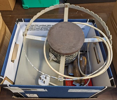 Lot 309 - Finishing stove, gold leaf, blocking foils and related materials