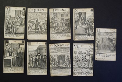 Lot 530 - Playing cards. The Reign of James II & the Glorious Revolution, circa 1689-1700
