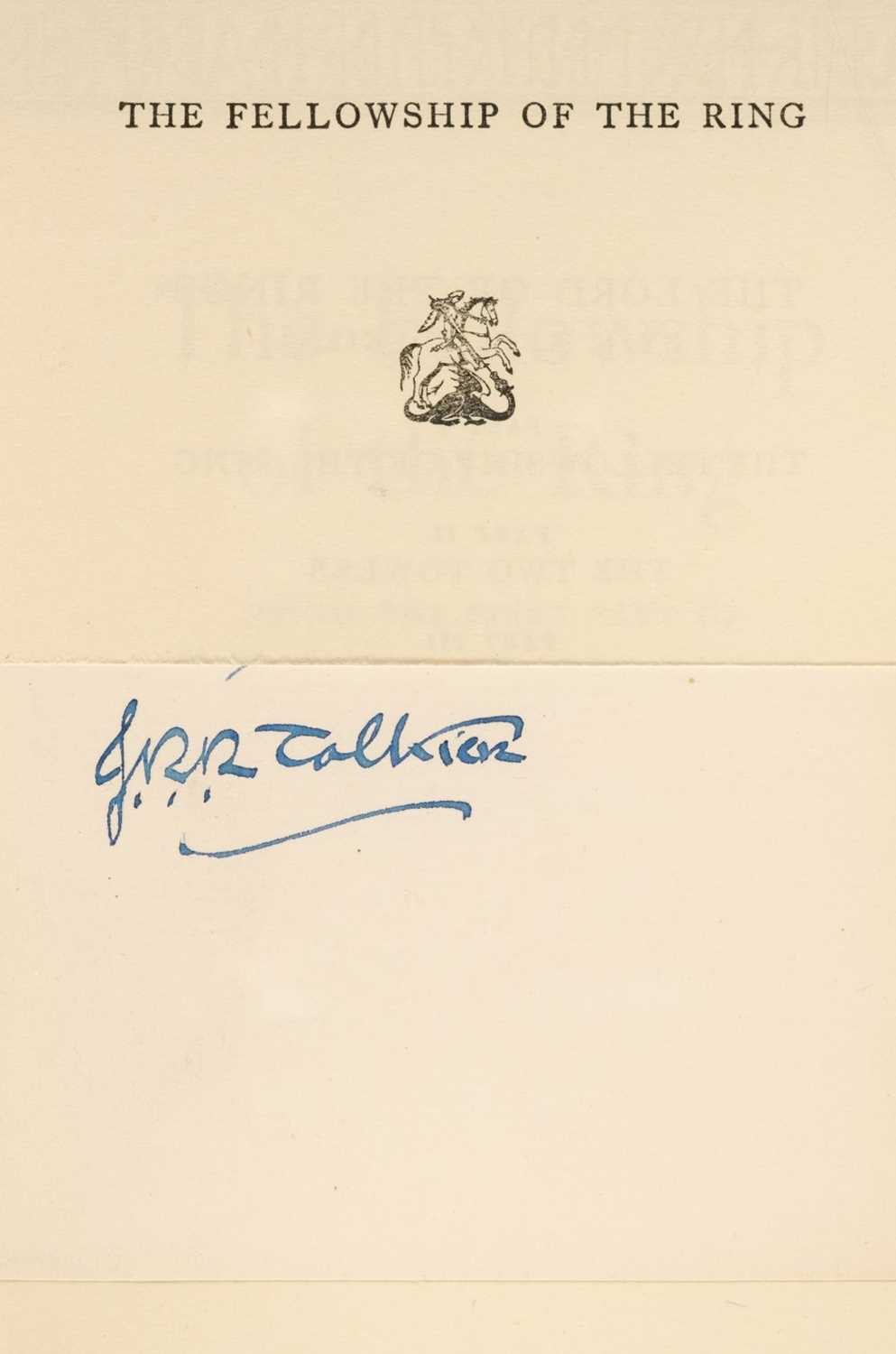 Lot 887 - Tolkien (J.R.R.) The Fellowship of the Ring, 1959