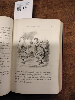 Lot 504 - Dodgson (Charles Lutwidge, "Lewis Carroll"0. Alice's Adventures in Wonderland, 1868