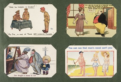 Lot 300 - Postcards. Edwardian postcard album