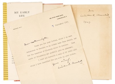 Lot 384 - Churchill (Winston S.) My Early Life, 1948