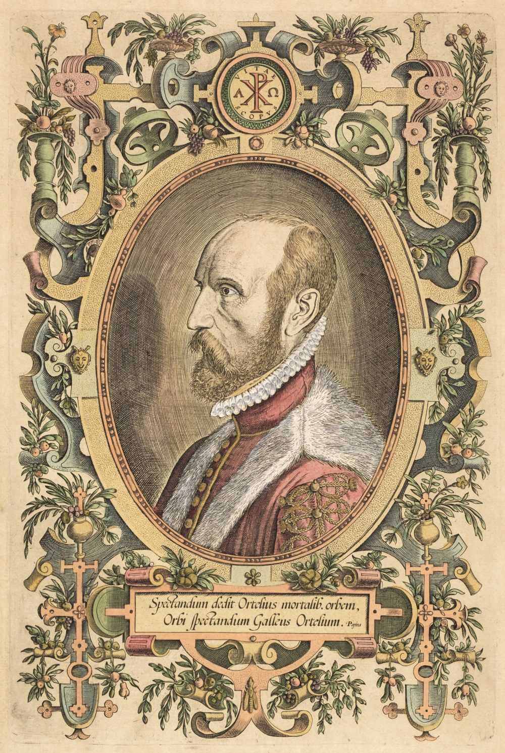 Lot 126 - Ortelius (Abraham). Spectandum dedit ortelius mortalib orbem..., 1579 or later
