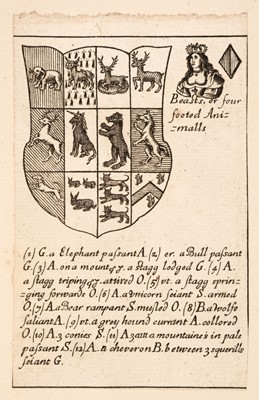 Lot 539 - Blome (Richard). Armoriall Cards, [1675]