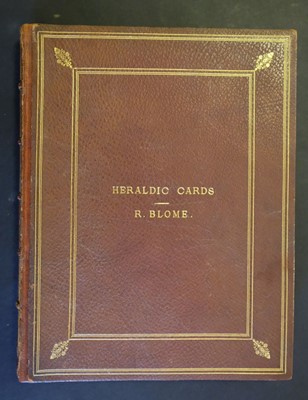 Lot 539 - Blome (Richard). Armoriall Cards, [1675]