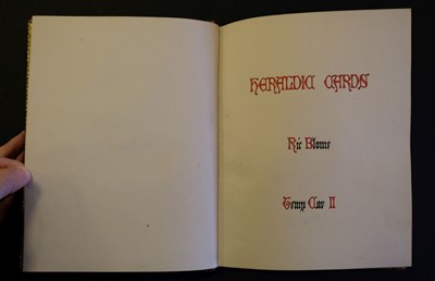 Lot 539 - Blome (Richard). Armoriall Cards, [1675]