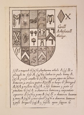 Lot 539 - Blome (Richard). Armoriall Cards, [1675]