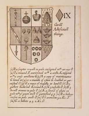 Lot 539 - Blome (Richard). Armoriall Cards, [1675]