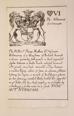 Lot 539 - Blome (Richard). Armoriall Cards, [1675]