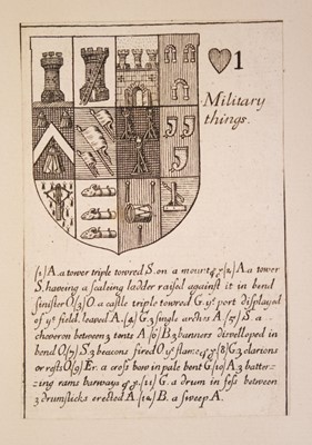 Lot 539 - Blome (Richard). Armoriall Cards, [1675]