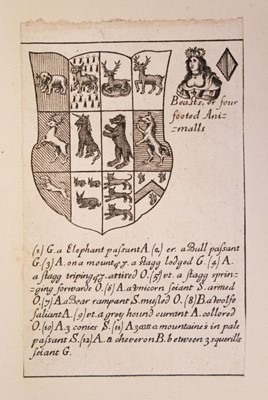 Lot 539 - Blome (Richard). Armoriall Cards, [1675]
