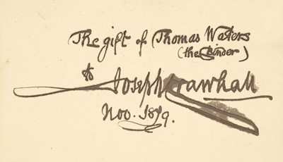 Lot 52 - Crawhall (Joseph). Arts Association, Newcastle-upon-Tyne: Constitution, 1878