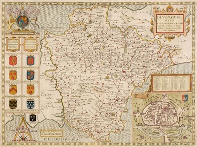 Lot 92 - Devon. Speed (John), Devonshire with Excester Described..., 1676