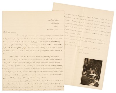 Lot 932 - Forester (Cecil Scott, 1899-1966). Autograph Letter Signed with unusual signing ‘Cecil Forester’