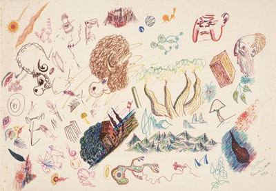Lot 923 - Durrell (Gerald, 1925-1995). A sheet of original drawings, 1976