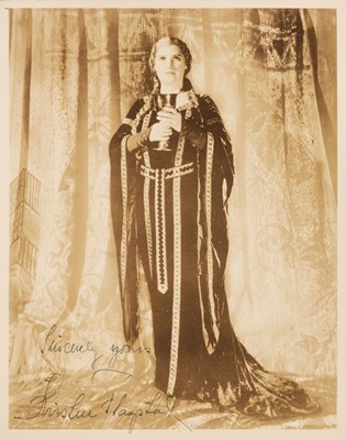 Lot 930 - Flagstad (Kirsten, 1895-1962). Photograph Signed, ‘Kirsten Flagstad’, circa 1930s