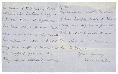 Lot 936 - Gaskell (Elizabeth Cleghorn, 1810-1865). Autograph Letter Signed, ‘E. C. Gaskell’