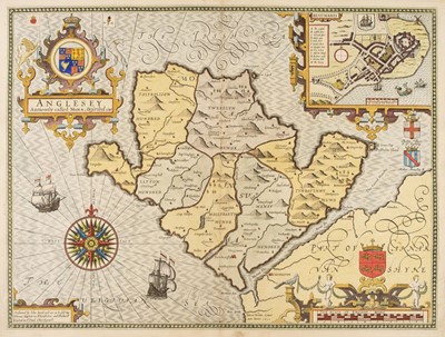 Lot 67 - Anglesey. Speed (John), Anglesey Antiently called Mona..., circa 1676