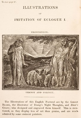 Lot 181 - Blake (William, 1757-1827). The Pastorals of Virgil..., 1821
