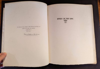 Lot 570 - Brickdale (Eleanor Fortescue, illustrator). Idylls of the King, by Alfred Lord Tennyson, 1st edition