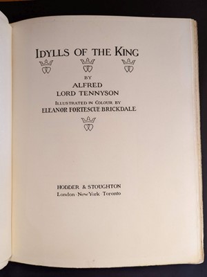 Lot 570 - Brickdale (Eleanor Fortescue, illustrator). Idylls of the King, by Alfred Lord Tennyson, 1st edition