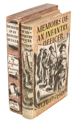 Lot 876 - Sassoon (Siegfried). Memoirs of an Infantry Officer, 1st illustrated edition, Faber & Faber, 1931