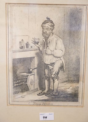 Lot 99 - Gillray (James). 'Britannia', published H.Humphrey, June 25th 1791 [but H.G.Bohn, circa 1850]