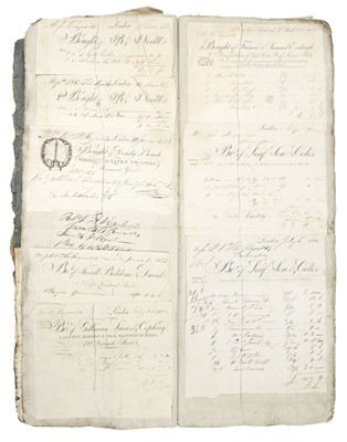 Lot 561 - Ephemera. Invoice book belonging to Bryan & Thomas J. Reynolds, Farringdon [Berkshire], 1822/3