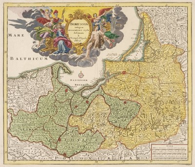 Lot 130 - Prussia. A collection of eleven maps, mostly 18th century