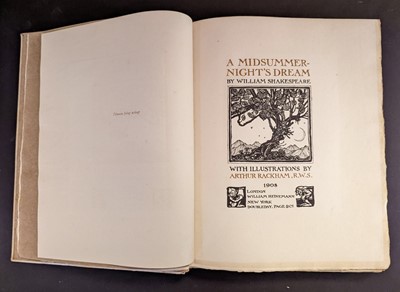 Lot 594 - Rackham (Arthur, illustrator). A Midsummer-Night’s Dream, by William Shakespeare, 1908