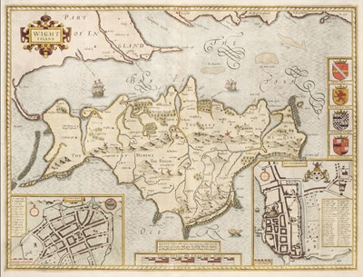 Lot 111 - Isle of Wight. Speed (John), Wight Island, Thomas Bassett & Richard Chiswell, 1676