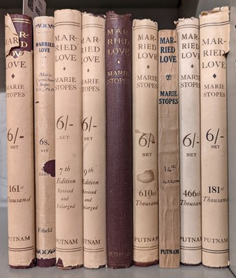 Lot 883 - Stopes (Marie). Married Love,  9 presentation copies to her husband, 1919-27