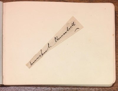 Lot 917 - Churchill (Winston Spencer, 1874-1965). Autograph signature in black ink, 'Winston S. Churchill'