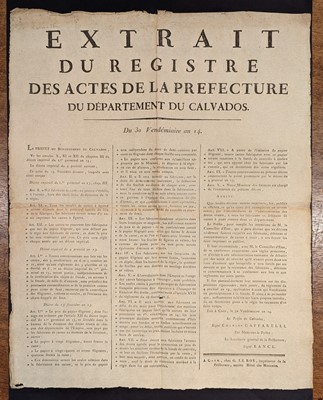 Lot 557 - Playing Cards. Edit du Roy, pour l'établissement d'un Droit sur les Cartes à jouer, 1701 & 2 others