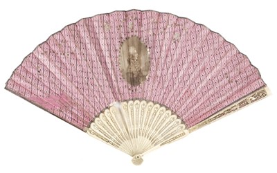 Lot 567 - Fan. A George III folding fan, circa 1760