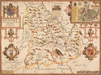Lot 162 - Wales. Speed (John), Breknoke both Shyre and Towne described, circa 1627