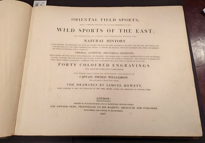 Lot 46 - Williamson (Captain Thomas & Howitt, Samuel). Oriental Field Sports, 1807