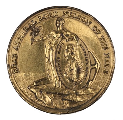 Lot 366 - Davison's Nile Medal 1798, gilt-bronze awarded to Donald Blair