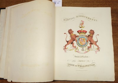 Lot 21 - Jenkins (James). The Martial Achievements of Great Britain, circa 1815