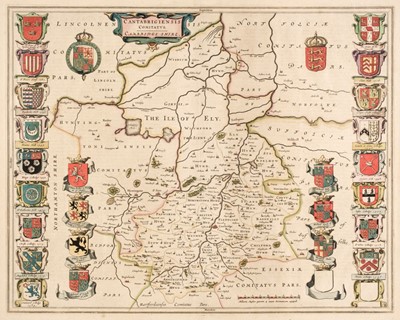 Lot 89 - Blaeu (Johannes). Cambridge, Suffolk & Shropshire, Amsterdam, circa 1645