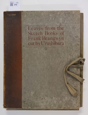 Lot 215 - Urushibara (Yoshijiro, 1888-1953). Leaves from the Sketch Books of Frank Brangwyn