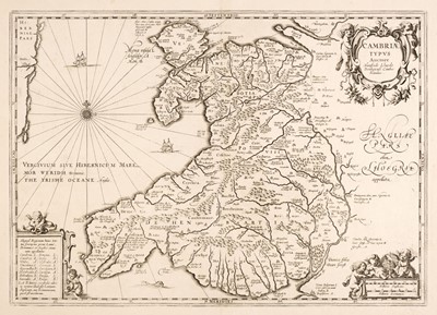 Lot 157 - Wales. Lhuyd (Humphrey, Mercator Gerard & Jansson Jan), Cambriae Typus..., `1647 or later