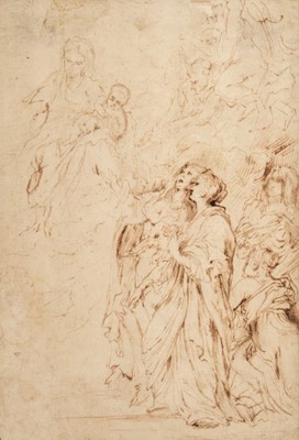 Lot 17 - Van Dyck (Anthony, 1599-1641, after). Madonna and Child, late 17th century, & others