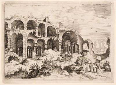 Lot 30 - Barbault (Jean 1718-1762), Two views of Rome, etchings