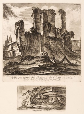 Lot 30 - Barbault (Jean 1718-1762), Two views of Rome, etchings