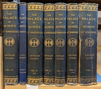 Lot 239 - Evans (Arthur). The Palace of Minos, 7 volumes, 1921-36